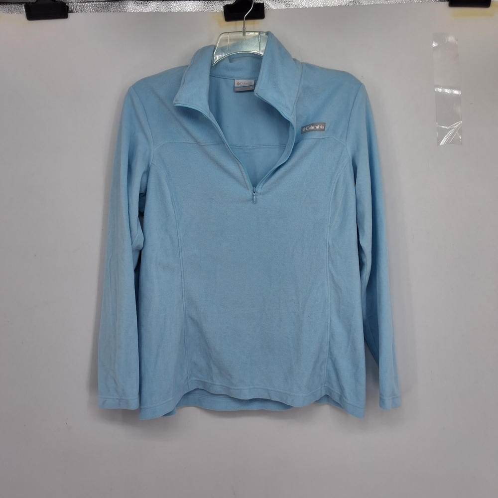 Columbia Women's Xl Sky Blue Fleece Quarter-Zip Sweatshirt